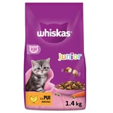 WHISKAS Junior, Huhn, Trockenfutter für junge Katzen, 1,4 kg