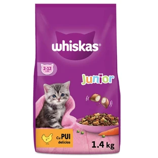 WHISKAS Junior, Kip, droogvoer voor jonge katten, 1,4 kg