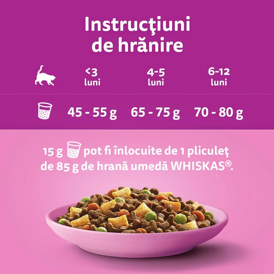WHISKAS Junior, Kip, droogvoer voor jonge katten, 1,4 kg