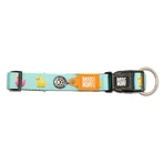 MAX & MOLLY Smart ID Ducklings, hondenhalsband, verstelbaar, polyester, blauw, trident-gesp, S