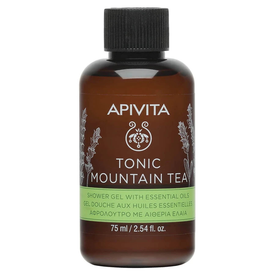 Gel de ducha Apivita Tonic Mountain Tea, 75 ml