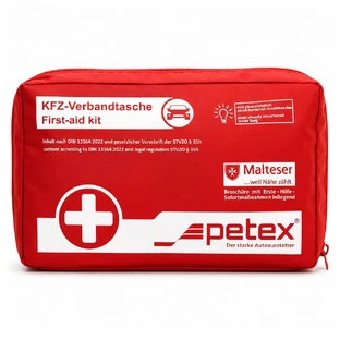 Petex Car First Aid Kit DIN 13164:2022 - First Aid Kit with Supplies