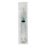 Imagen: Jeringa desechable de 10 ml con una aguja de 21 G
