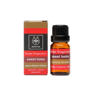 Apivita Organic Sweet Home etherische oliemengsel: sinaasappel, kaneel en kruidnagel, 10 ml