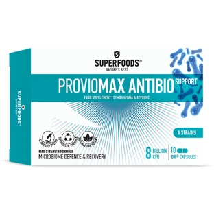 Superfoods Proviomax Antibio Support 8 milliards d'UFC, 10 gélules