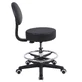 Mobiak Wheeled Stool with Height-Adjustable Backrest, Black 0812311
