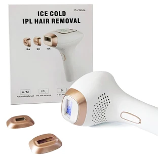 Aparato de depilación IPL con sistema de refrigeración para fotoepilación y fotorrejuvenecimiento del rostro y el cuerpo, con 3 cabezales RA SC HR