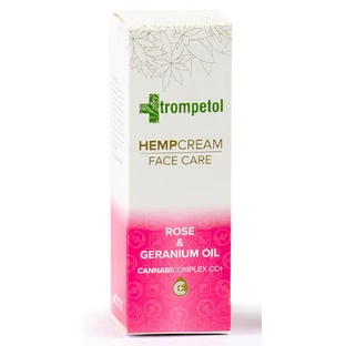 Trompetol Cremă de față cu ulei de trandafir și mușcată și cânepă, 40 ml