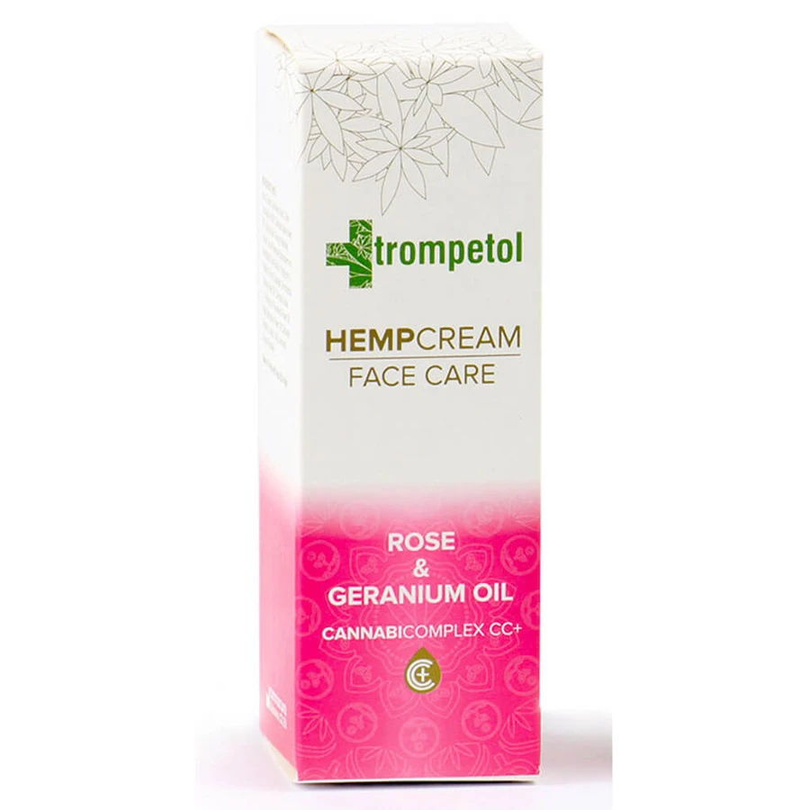 Trompetol Cremă de față cu ulei de trandafir și mușcată și cânepă, 40 ml