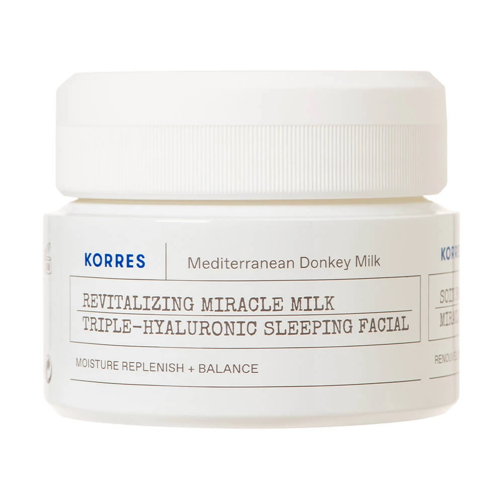 Korres Donkey Milk Night Cream with 3 Hyaluronic Acids for Dry, Dehydrated Skin 40ml