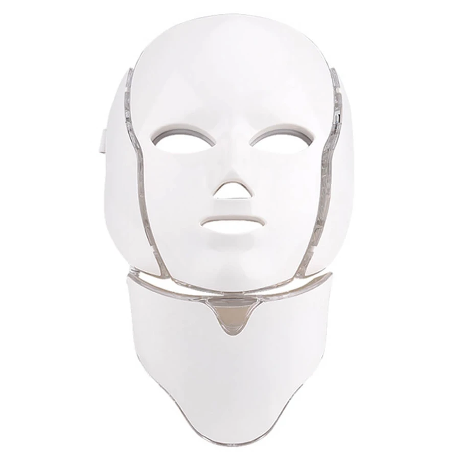 Roodlichttherapie PDT-schoonheidsbehandeling 7-kleuren LED-masker met nekdeel