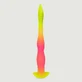 Consolador de silicona luminoso, largo y grueso, para entrenamiento de profundidad, 42 x 3,2 cm - Multicolor