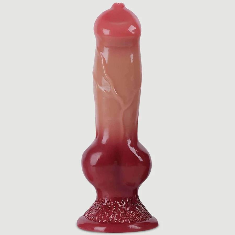 Doggy Style XX-Large Silicone Dildo with Suction Cup, 33 cm - Flesh