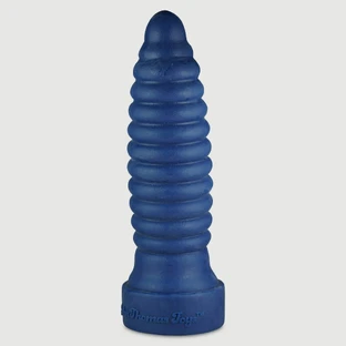 Your Butt Destroyer – Dildo anal din silicon, mărime mare, platină, 35,5 cm – Albastru