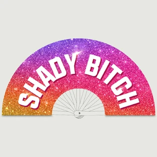Abanico «Shady Bitch», 64 cm