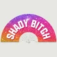 Abanico «Shady Bitch», 64 cm