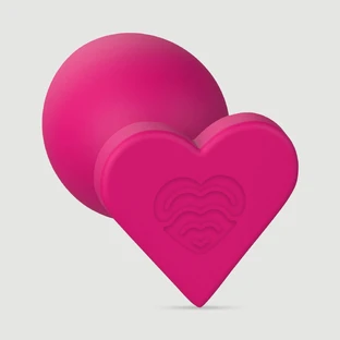 Love Signal Heart-Shaped Plug, Small - Red