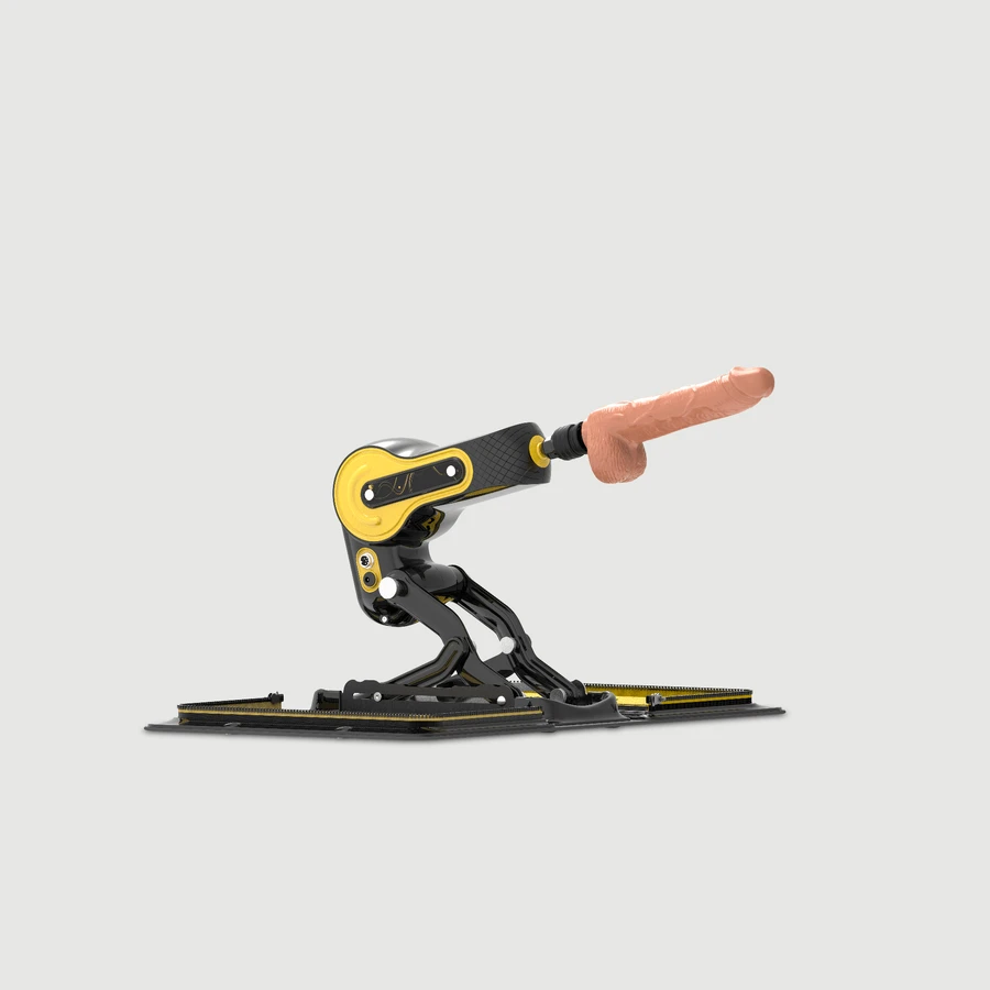 The Fuck Bag Premium Thrusting Sex Machine - Yellow/Black