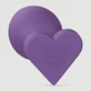 Love Signal Heart-Shaped Plug, Large - Purple