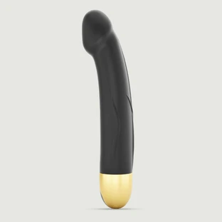 Real Vibration M 2.0 – Gebogener, realistischer Silikon-Vibrator – Schwarz