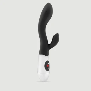 My First G Rabbit : vibromasseur « rabbit » rechargeable en silicone incurvé - Noir