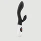 My First G Rabbit : vibromasseur « rabbit » rechargeable en silicone incurvé - Noir