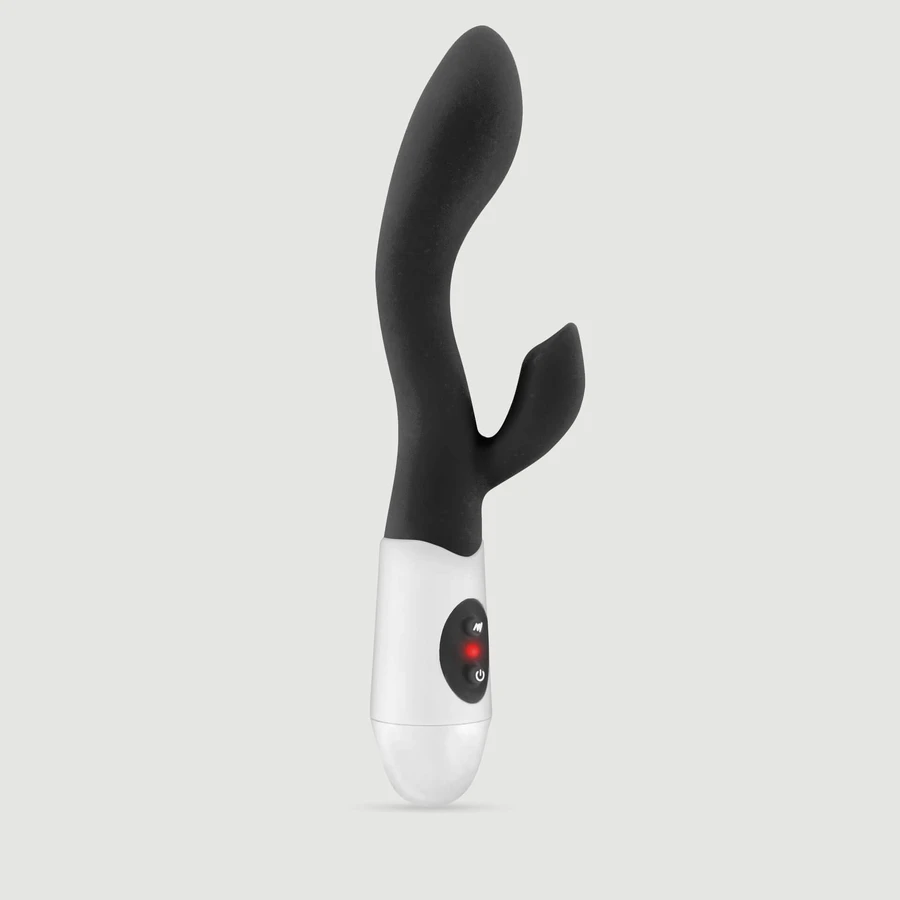 My First G Rabbit : vibromasseur « rabbit » rechargeable en silicone incurvé - Noir