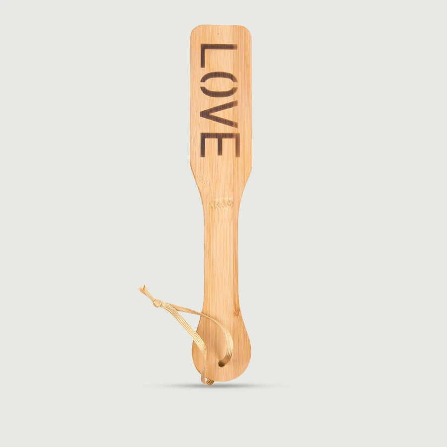 Wooden Love Series Bamboo Paddle with "LOVE" Engraving
