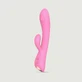 Bunny &amp; Clyde Premium Tapping Silicone Rabbit Vibrator - Pink