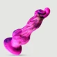 Monster-Silikon-Dildo mit Struktur und hervorstehender Spitze, 26 x 5 cm – Rosa