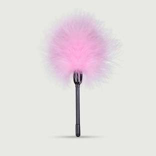 Federkitzler mit griffigem Handgriff – Rosa