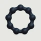 Anillo para el pene acanalado de silicona «Maximize» - Negro