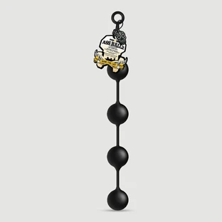 XL Silicone Ass Ball Beads - Black