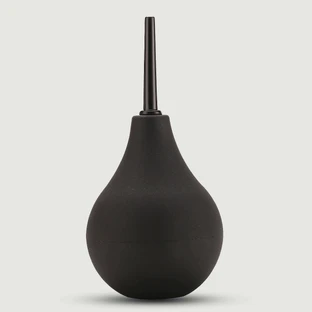 Anal Beginner's Large Silicone Anal Douche 224 ml - Black