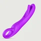 Der G-Slapper – ergonomischer Silikon-Vibrator zum Klatschen – Lila