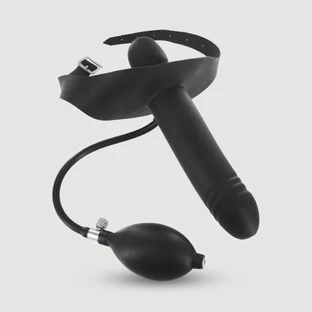 Opblaasbare mondknevel met dildo