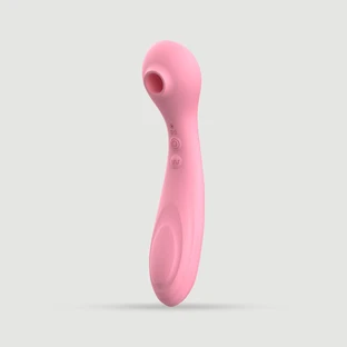 Gemini Premium 2-in-1-Klitoris-Saugstimulator und Vibrator – Rosa
