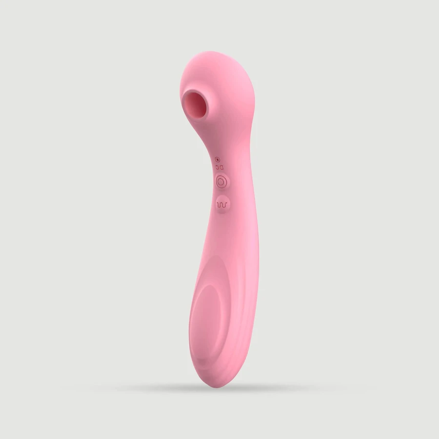 Gemini Premium 2-in-1-Klitoris-Saugstimulator und Vibrator – Rosa