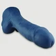 The Dicky Way X-Large Platin-Silikon-Dildo mit Hoden, 30,5 cm – Blau