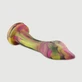 Snake Head Grote platina siliconen anale dildo 43 cm - Veelkleurig