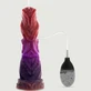 Gode en silicone en forme de cheval avec ventouse, 23 x 5,7 cm - Multicolore