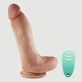 Matador 22.5 cm Realistic Remote-Controlled Silicone Vibrator with Testicles and Suction Cup - Flesh