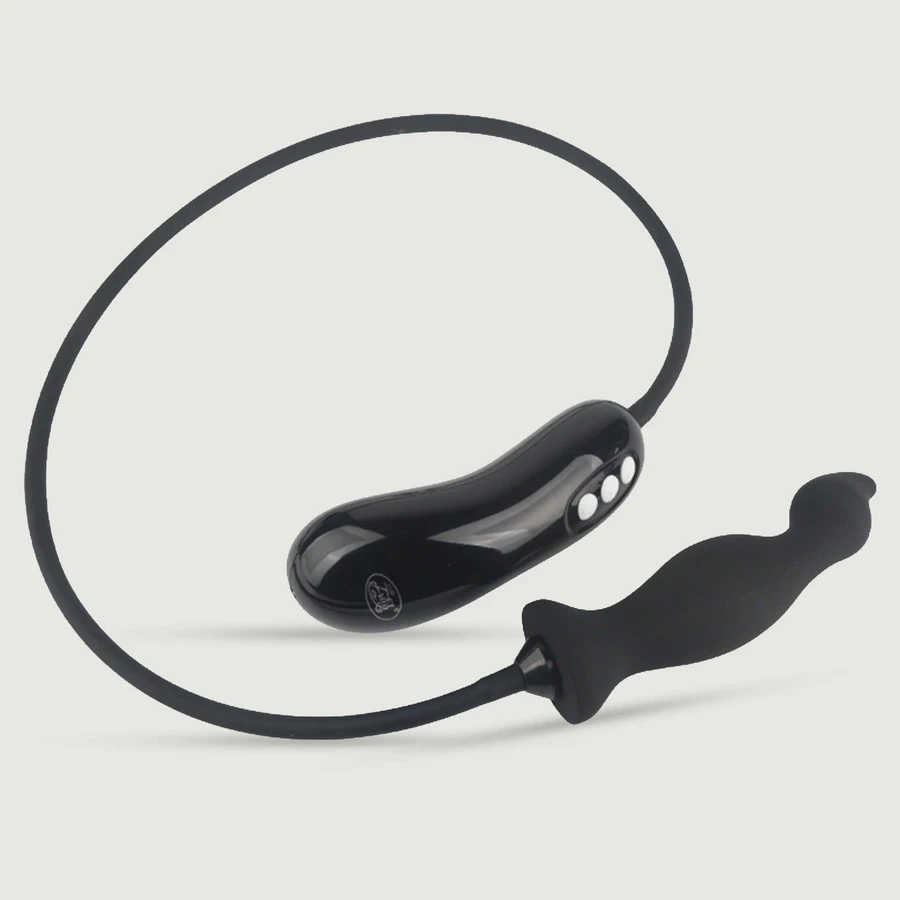 Vibrating Inflatable Bird Dildo - Black