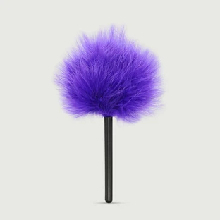 Feather Tickler With Handle - Purple