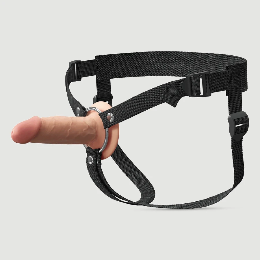 Strap-on Fantasy Extensions Elite en silicone creux, 12,7 cm - Couleur chair