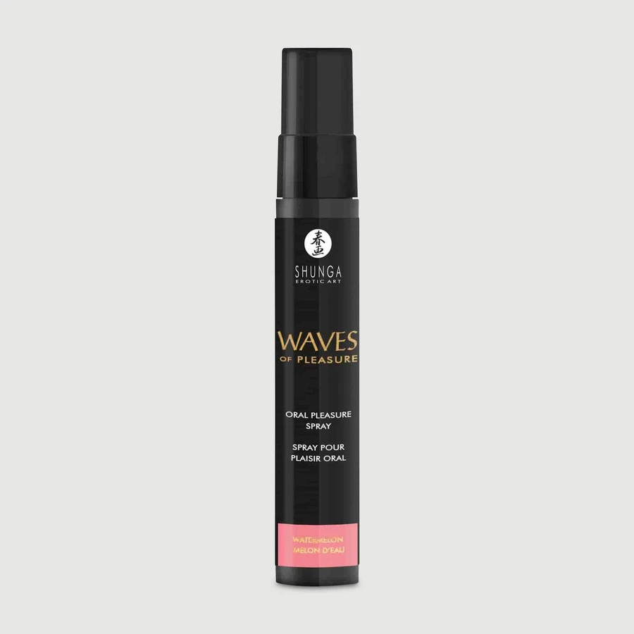 Shunga Waves of Pleasure : spray stimulant pour le sexe oral, saveur pastèque - 20 ml