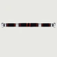 Door Stabilization Bar with Anti-Slip Grip and Metal Ends - Black