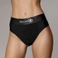 Vibrating Strap-On Thong with Removable Butt Straps - Black - Small/Medium