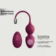 Remote-Controlled Silicone Vibrating Kegel Balls - Purple