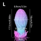 Snake Egg Silicone Butt Plug 17.5 x 8.9 cm - Blue